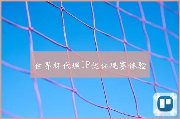 世界杯代理IP优化观赛体验